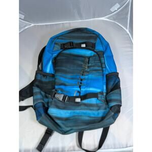Dakine Backpack Blue Black Striped Skate School Laptop Bag